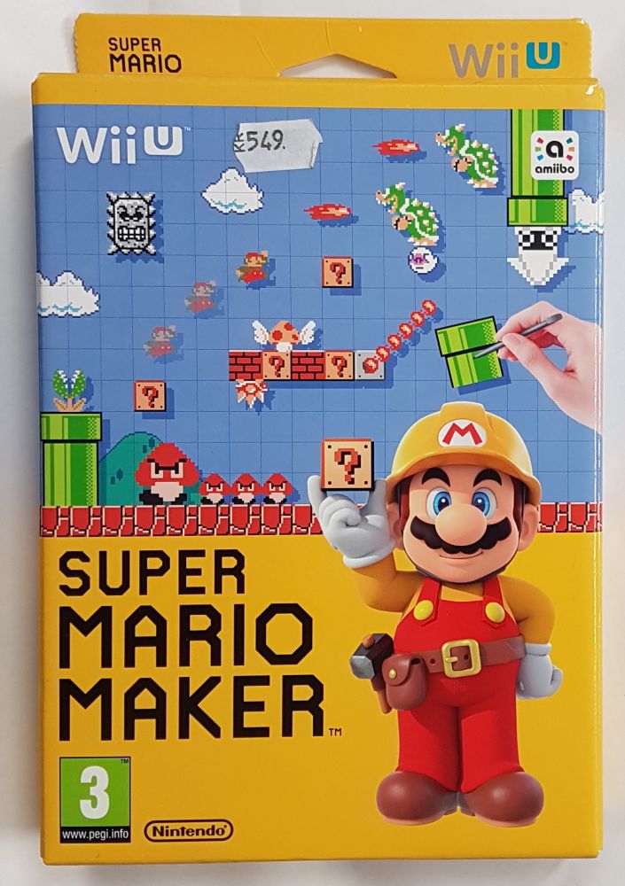 Wii-U Super Mario Maker i stora boxen med Artbook