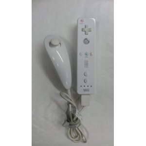 Wii Motion kontroll med nunchuck (BEG) Vit original