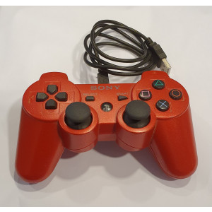 PS3 Handkontroll röd med laddsladd (Beg)