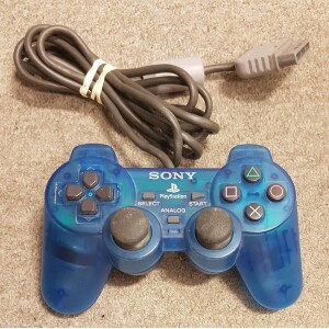 PS1 Handkontroll Dualshock Original Blå (BEG)