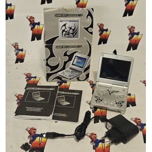 Gameboy Advance SP-101 Silver Tribal i box