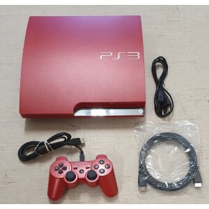 Playstation 3 Slim Röd (320 GB) Läs Info