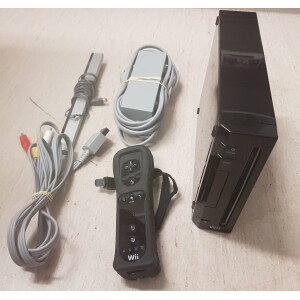 WII Enhet - Svart (Kompatibel även med Gamecube)