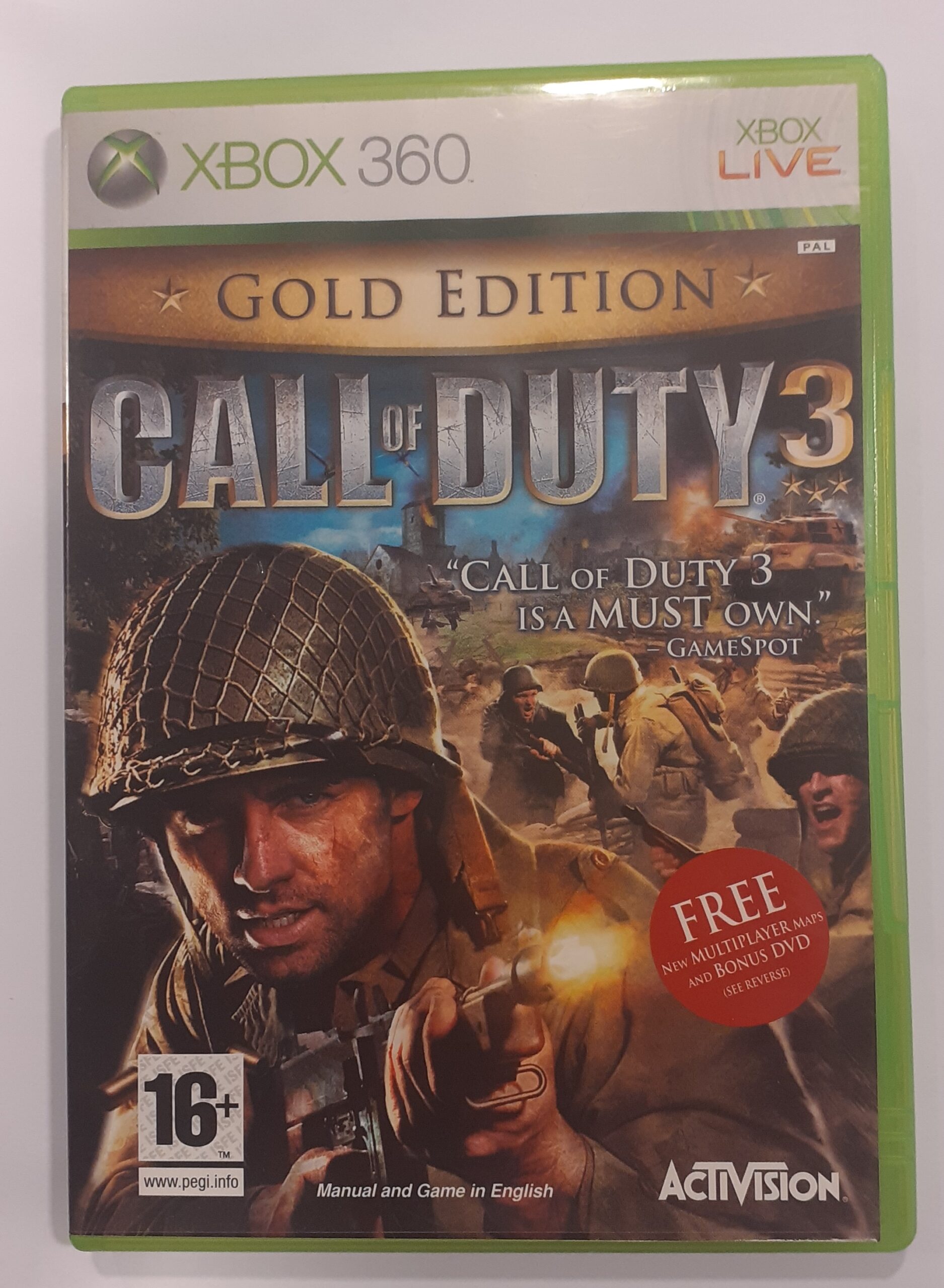 360 Call of Duty 3 gold edition (med extra skivan) - Nostalgibutiken