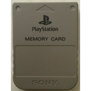 PS1 Minneskort original grå