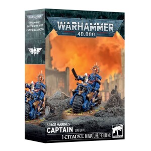 WH 40K Space Marines Captain on Bike (Ny)
