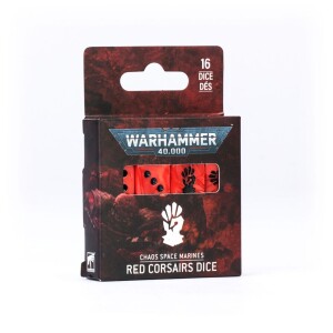 WH 40K Chaos Space Marines Red Corsairs Dice (Ny)