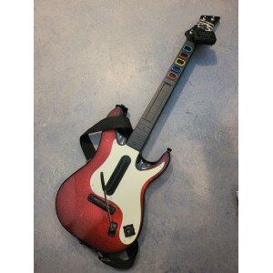 Ps3 Gitarr Röd/Vit med sändare