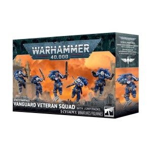WH 40K Space Marines Vanguard Veteran Squad with Jump Packs (Ny)