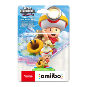 Amiibo – Super Mario Bros Wonder - Captain Toad & Talking Flower (Nytt)