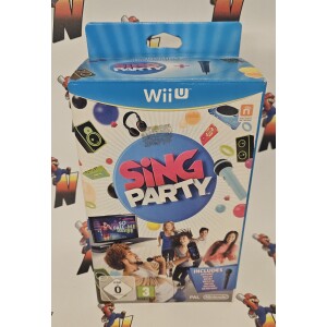 Wii-U Sing Party Komplett i Box med mikrofon.